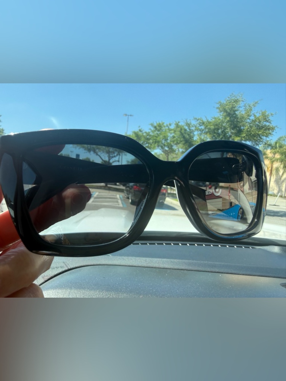 Coach Oversized Black Square Women’s Sunglasses